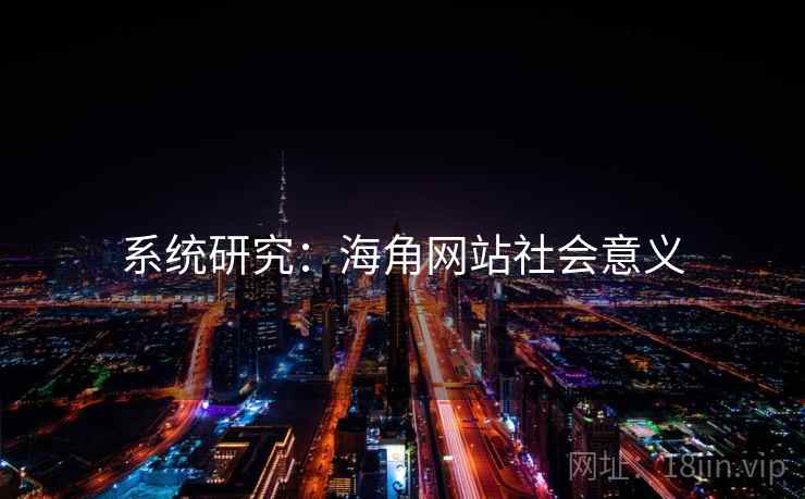 系统研究:海角网站社会意义