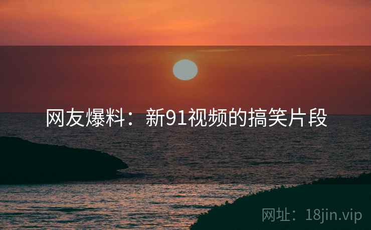 网友爆料：新91视频的搞笑片段