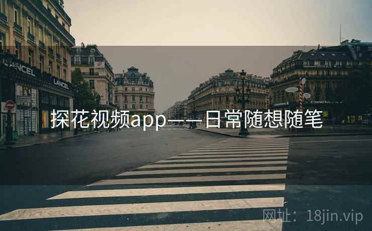 探花视频app——日常随想随笔